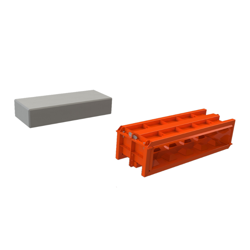 Concrete Block Mould - Flat - 6x2x1 ft