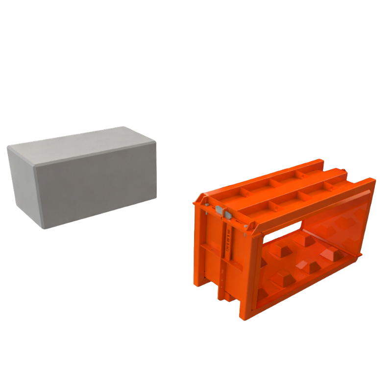 Concrete Block Mould - Flat - 4x2x2 ft