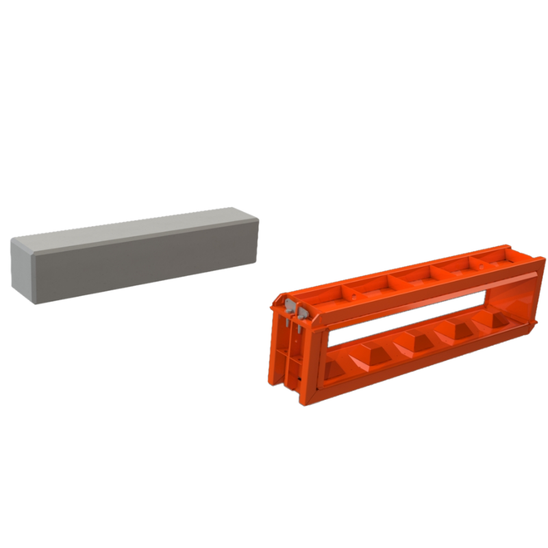 Concrete Block Mould - Flat - 6x1x1 ft