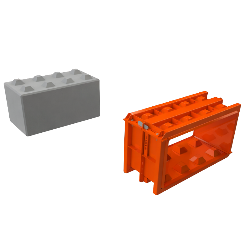Concrete Block Mould - Main - 120x60x60cm