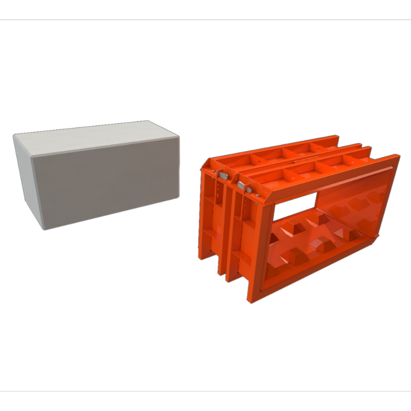 Concrete Block Mould - Slope - 5x2.5x2.5 ft