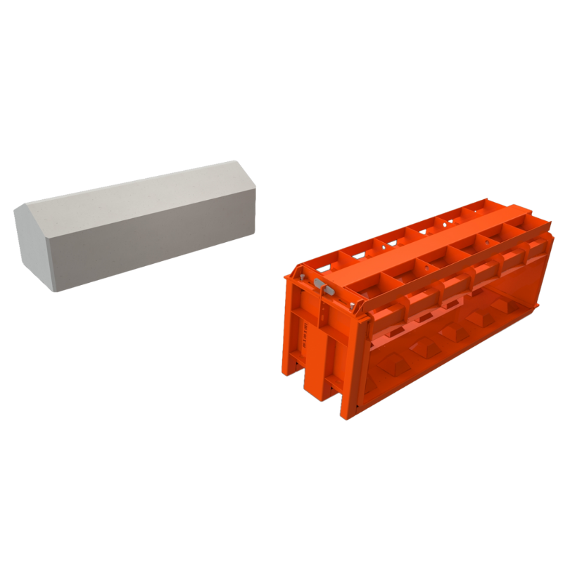 Concrete Block Mould - Top - 6x2x2 ft