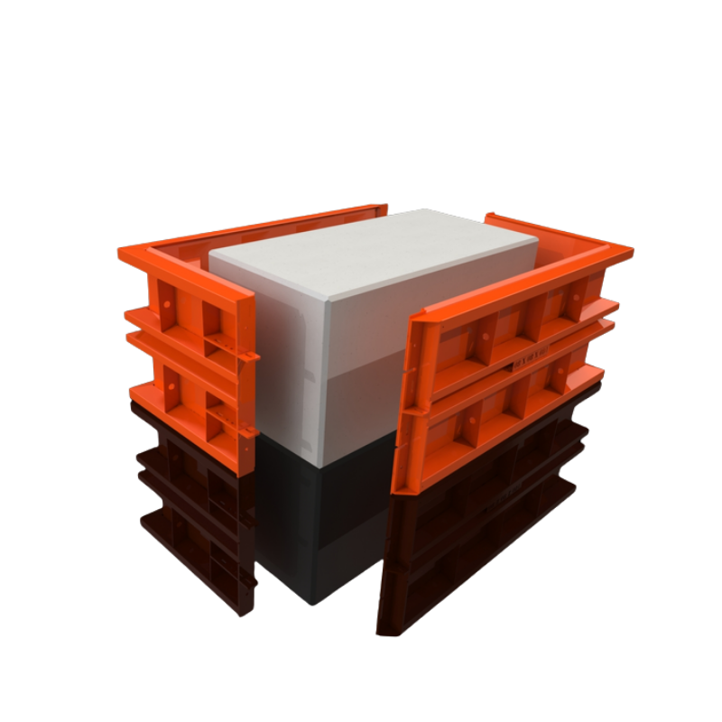 Concrete Block Mould - Flat  - 5x2.5x2.5 ft