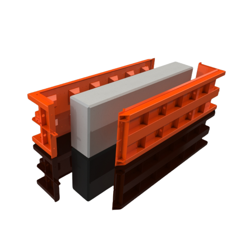 Concrete Block Mould - Flat - 6x2x1 ft