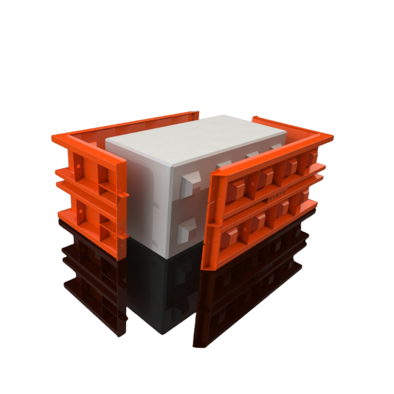 Concrete Block Mould - Main - 160x80x80cm