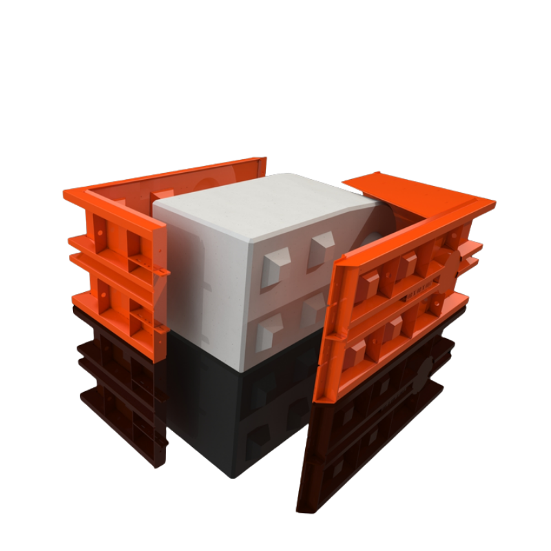 Concrete Block Mould - Round - 5x2.5x2.5 ft