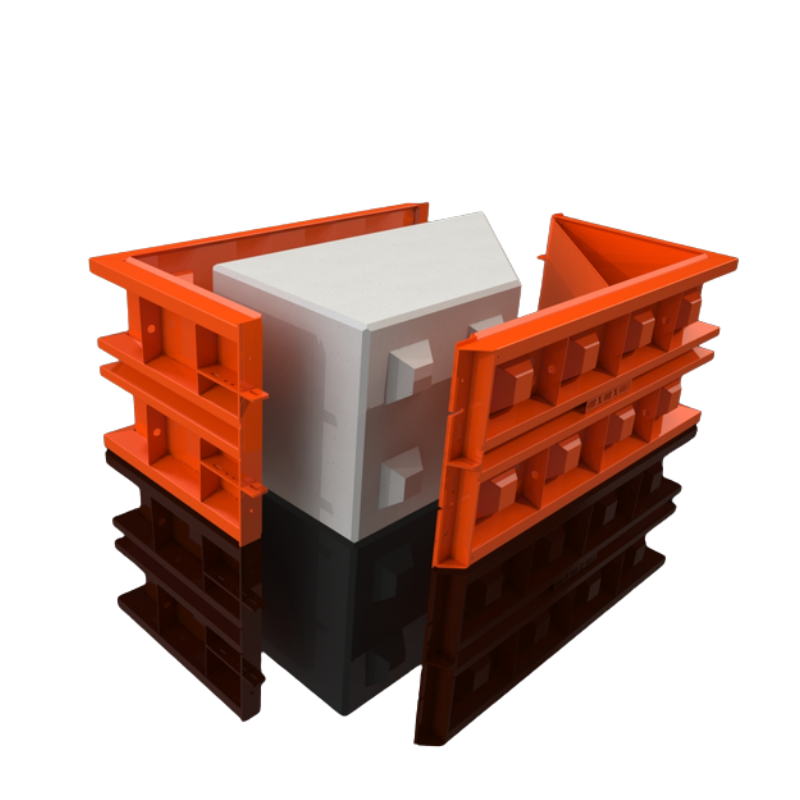 Concrete Block Mould - Slope - 5x2.5x2.5 ft