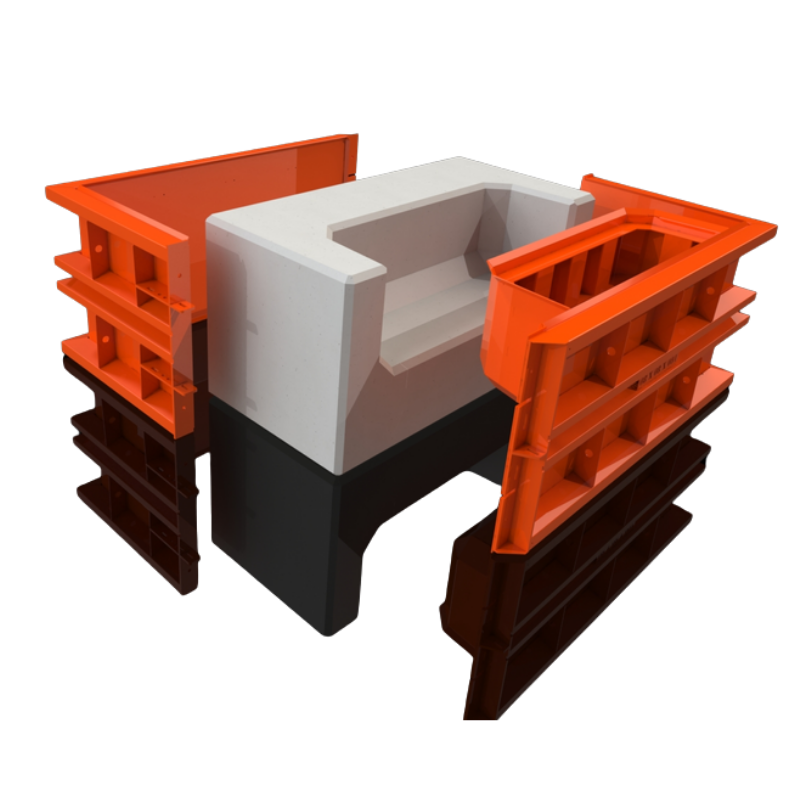 Concrete Block Mould - Sofa - 5x2.5x2.5 ft