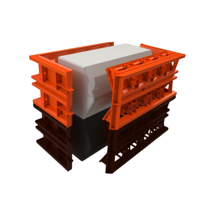 Concrete Block Mould - Top - 5x2.5x2.5 ft