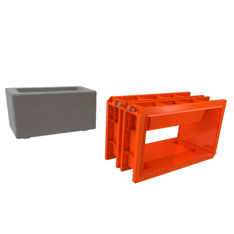 Custom Shape Mould - Flower Pot - 5x2.5x2.5 ft