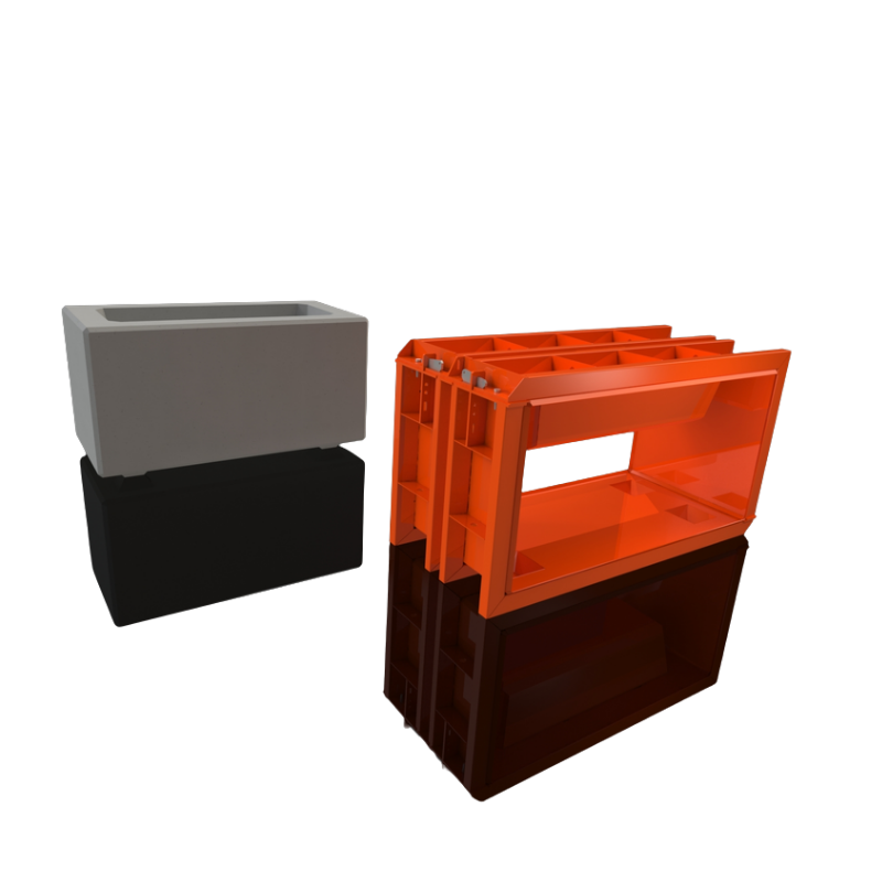 Custom Shape Mould - Flower Pot - 5x2.5x2.5 ft