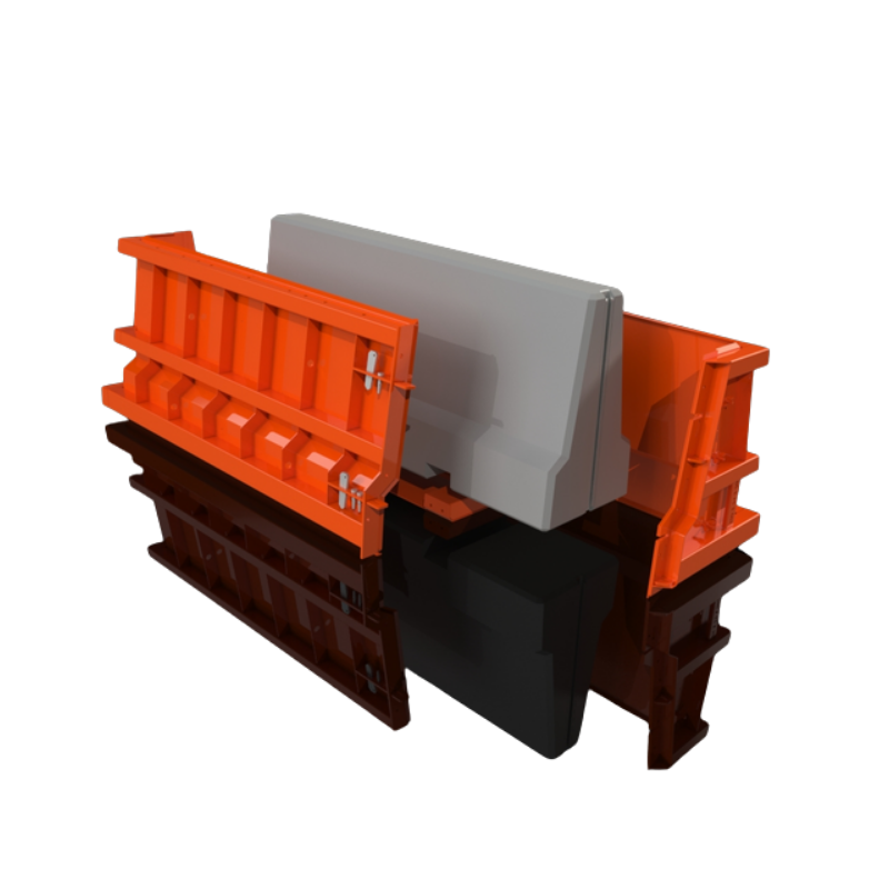 Road barrier mould - Connected 78x21x35