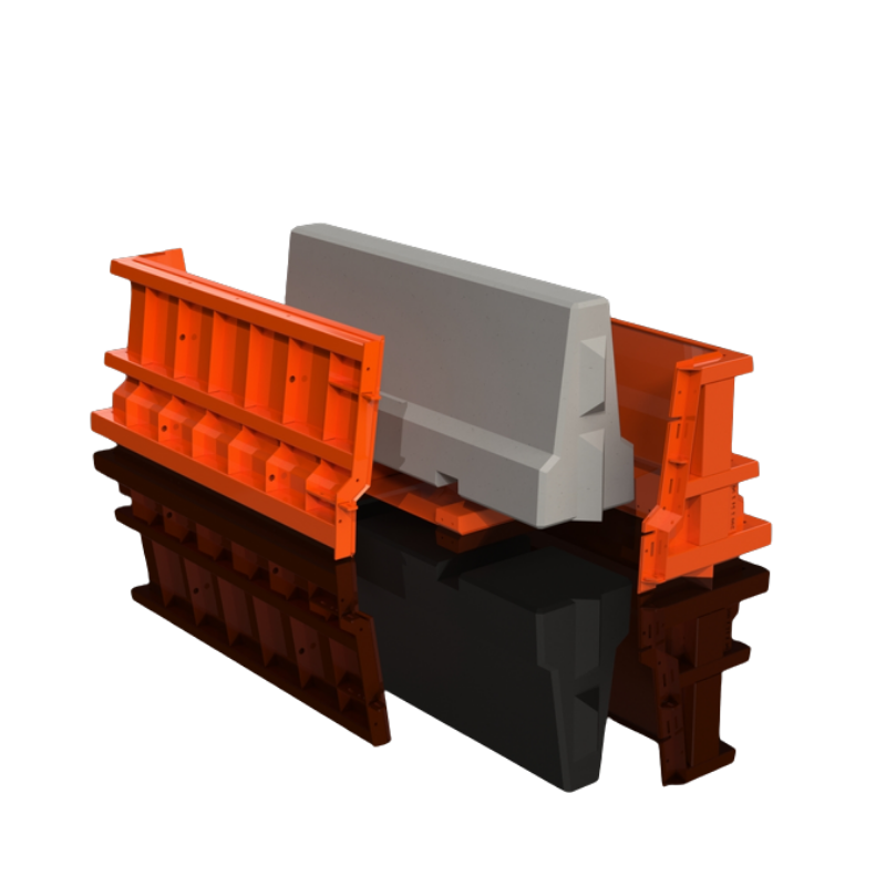 Road barrier mould 78x21x35