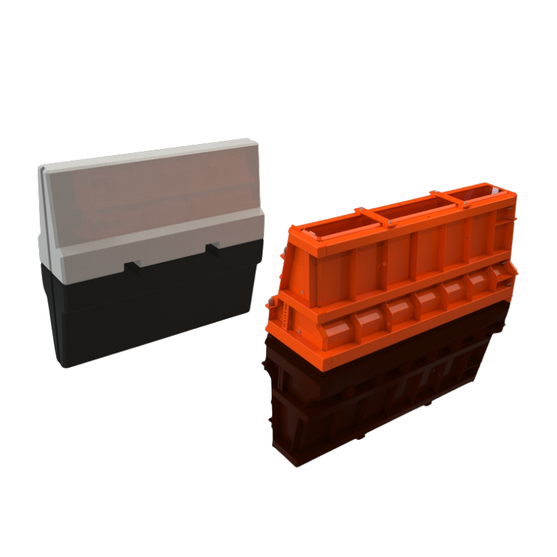 Road barrier mould - Connected 78x21x35