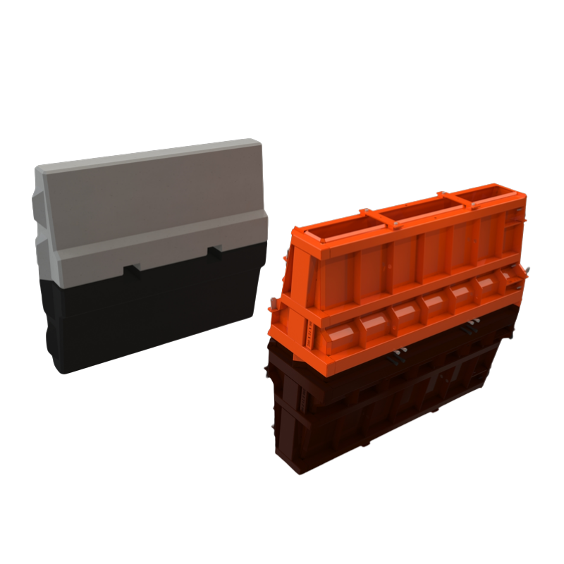Road barrier mould 78x21x35